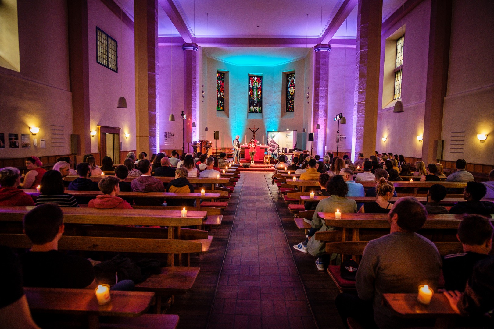 Die evangelische Kirche in Malstatt beteiligte sich in der Vergangenheit an der Nacht der Kirchen.