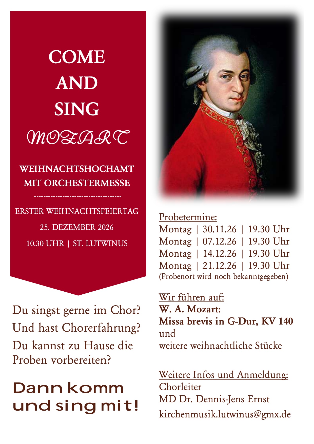 Come and sing KV 140