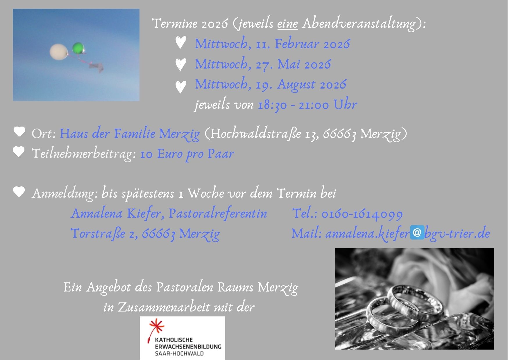 Ehevorbereitung 2026 Flyer Rückseite