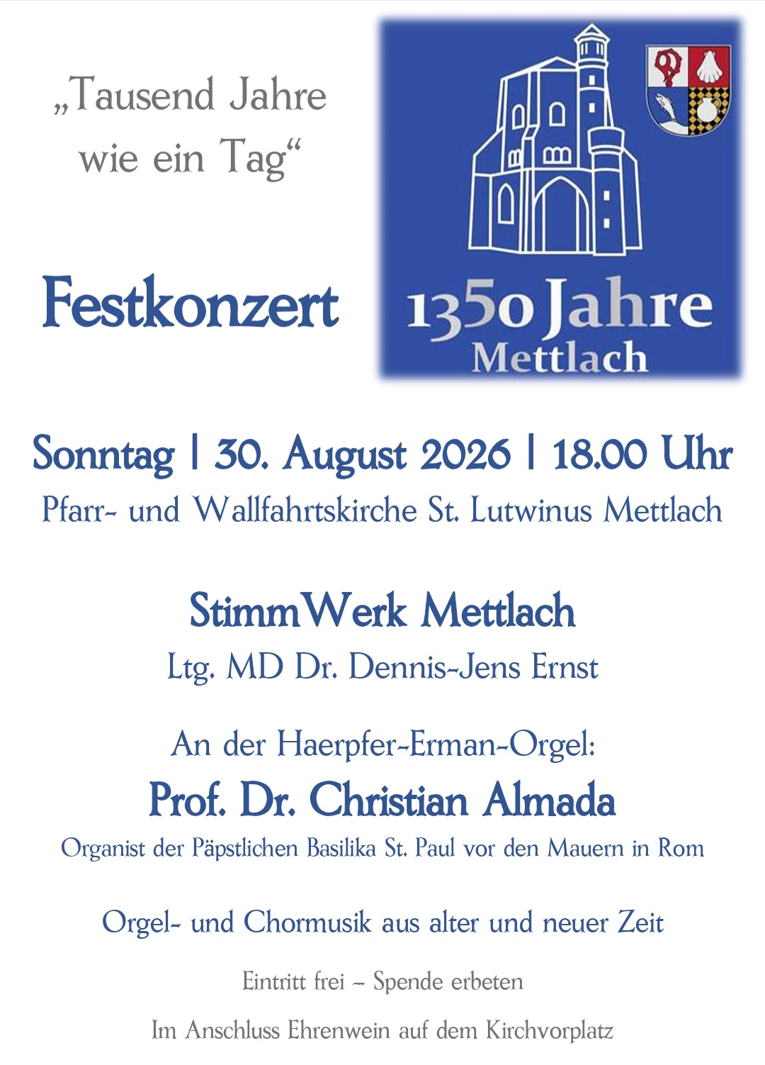 Festkonzert Plakat