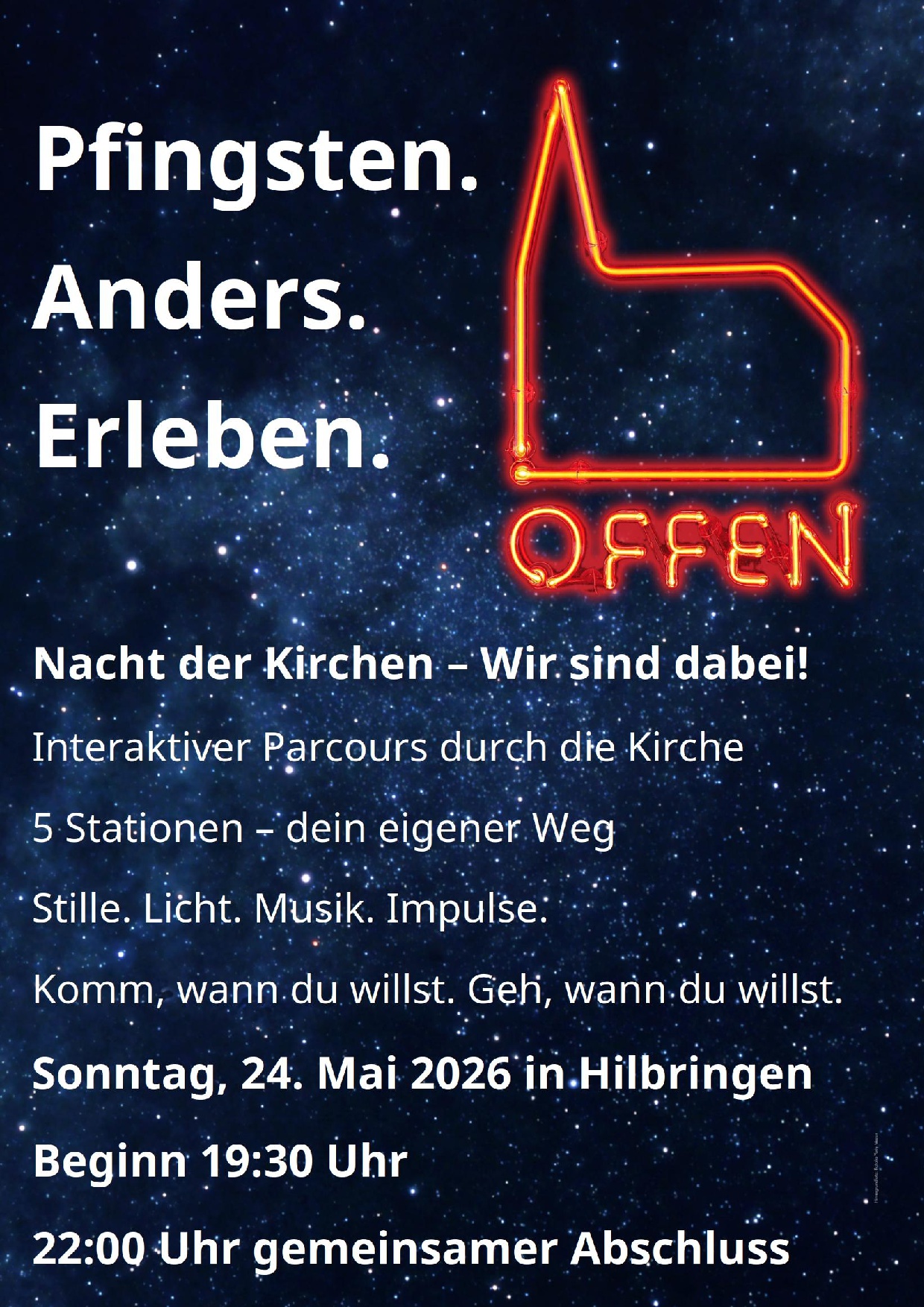 Plakat Nacht der offenen Kirchen