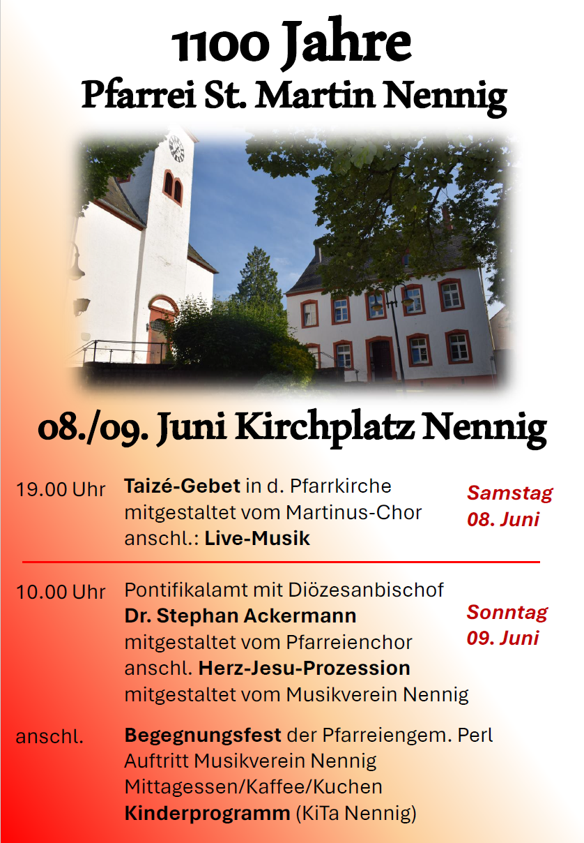 1100 Jahre Pfarrei Nennig (c) Peter Bach 1100 Jahre Pfarrei Nennig
