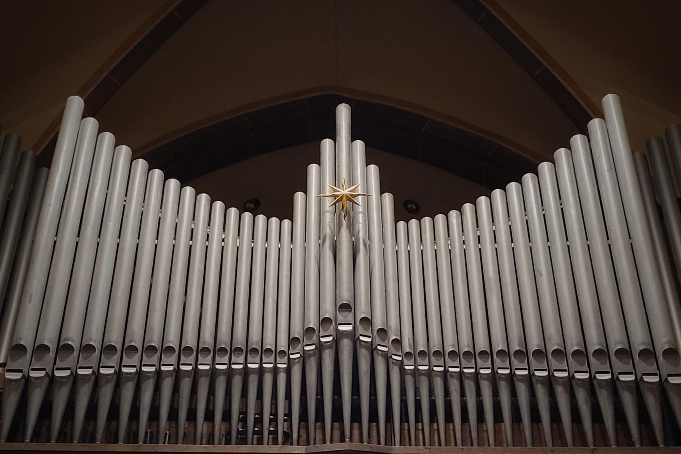 Zimbelstern an der Mettlacher Orgel
